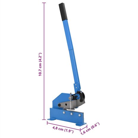 Hefboomschaar 200 mm blauw