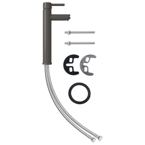 Badkamermengkraan 12x30 cm grijs