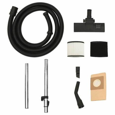 Nat- en droogzuiger 1200 W 30 L zilverkleurig