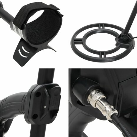 Metaaldetector met LCD-scherm 24 cm zoekdiepte