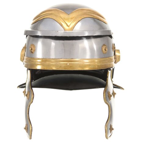 Soldatenhelm Romeins replica staal zilverkleurig