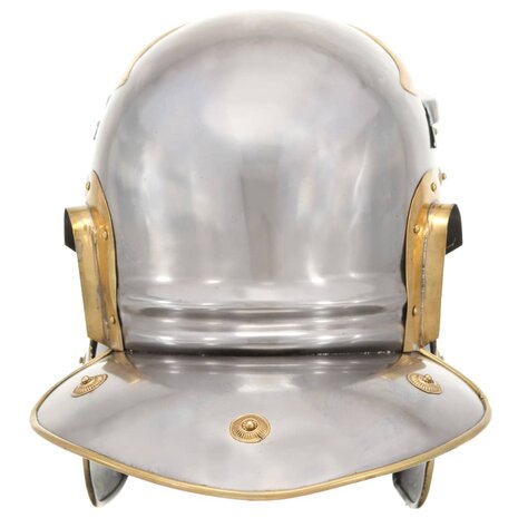 Soldatenhelm Romeins replica staal zilverkleurig