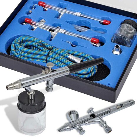 Airbrush set met 2 pistolen