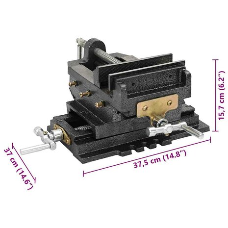 Bankschroef handmatig 150 mm