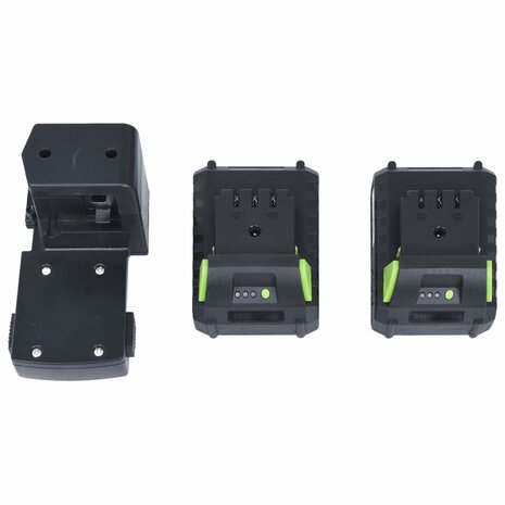 Accugrasmaaier met 2 accu's 20 V 2000 mAh Li-ion