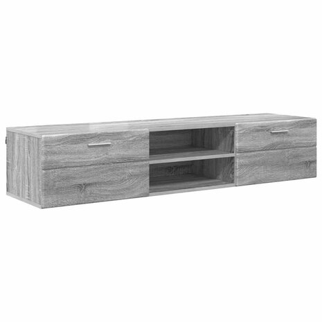 Houten Kast met lade Grijs Sonoma 150 x 39 x 30 cm Bewerkt hout