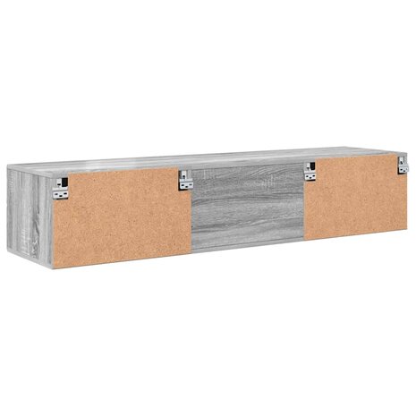 Houten Kast met lade Grijs Sonoma 150 x 39 x 30 cm Bewerkt hout