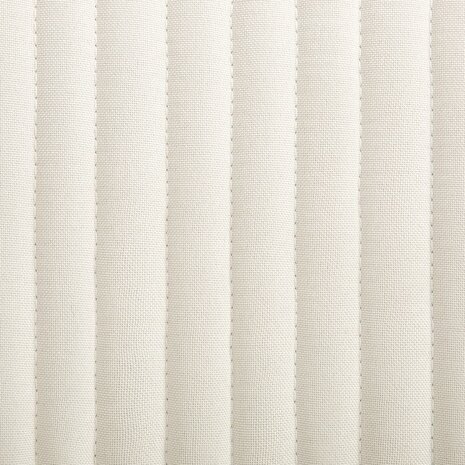 Eetkamerstoelen 2 st stof cr&egrave;mekleurig