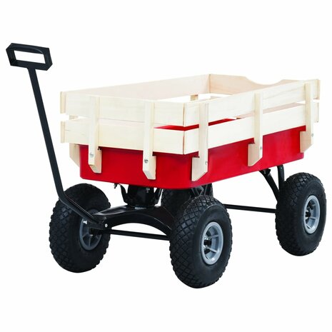 Tuinwagen 150 kg rood