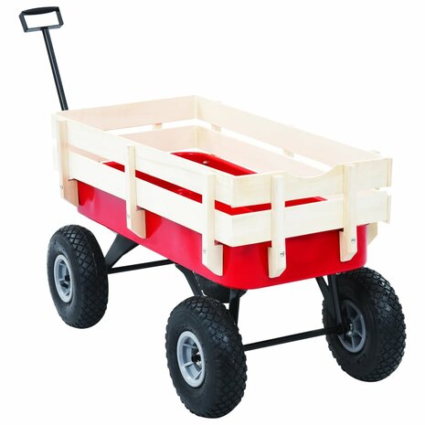 Tuinwagen 150 kg rood