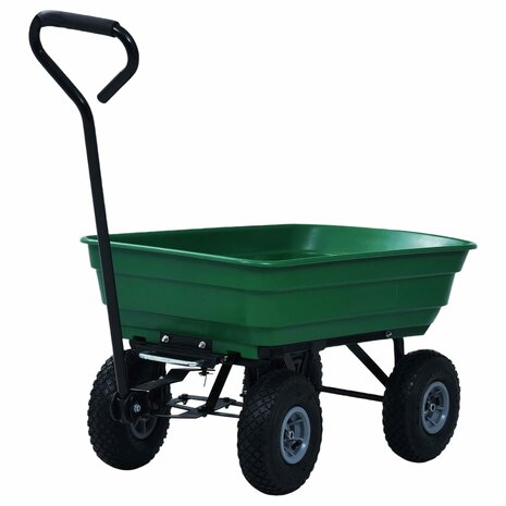 Tuinkiepwagen 300 kg 75L groen
