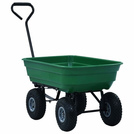 Tuinkiepwagen 300 kg 75L groen