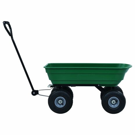 Tuinkiepwagen 300 kg 75L groen