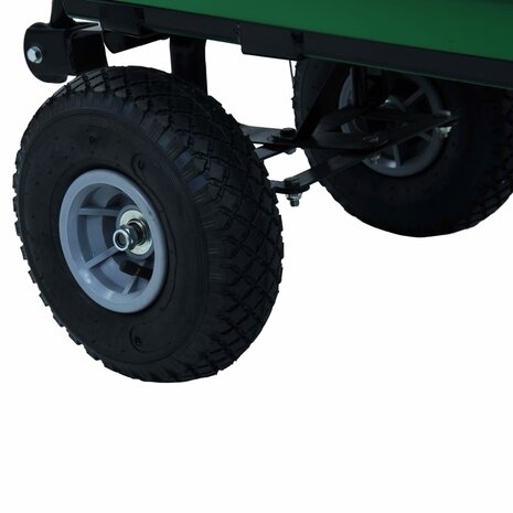 Tuinkiepwagen 300 kg 75L groen