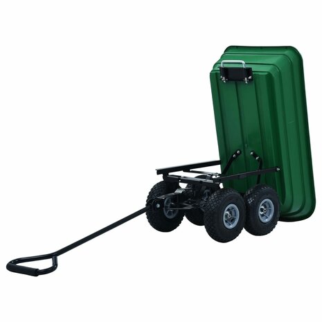 Tuinkiepwagen 300 kg 75L groen