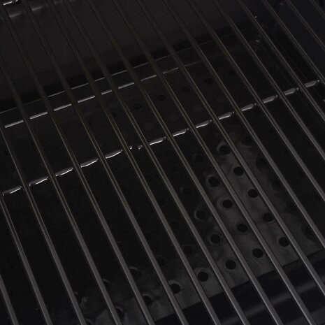 Houtskoolbarbecue met onderplank zwart