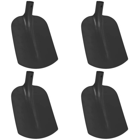 Schep Hoofd 4 pcs Zwart 34,5 x 24 cm Gepoedercoat staal