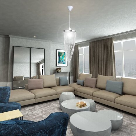 Kroonluchter 22,5 x 58 cm