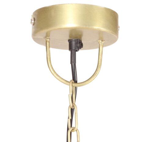 Hanglamp industrieel rond 25 W E27 42 cm messingkleurig