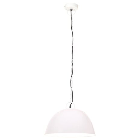 Hanglamp industrieel vintage rond 25 W E27 41 cm wit