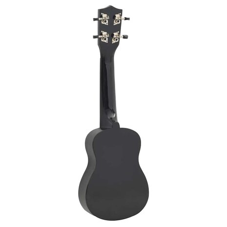 Ukuleleset met tas voor kinderen sopraan 23'' zwart