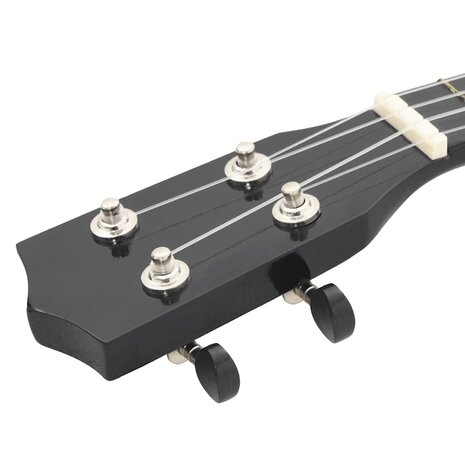 Ukuleleset met tas voor kinderen sopraan 23'' zwart