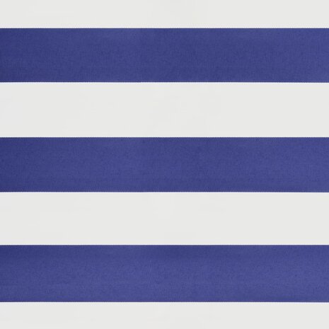 Luifel elektrisch uitschuifbaar 3,5x2,5 m blauw en wit