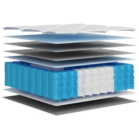 Pocketveringmatras middelhard-hard 140x200 cm