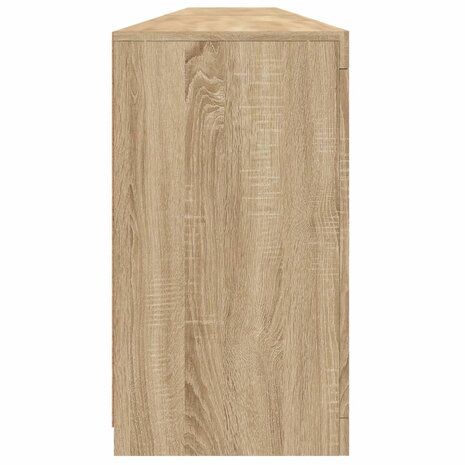 Dressoir met LED-verlichting 283x37x67 cm sonoma eikenkleurig