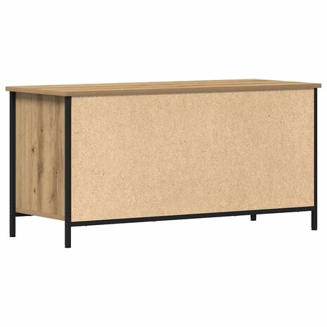 TV-kast artisanaal eikenkleurig 100 x 40 x 50 cm Bewerkt hout