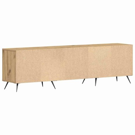 TV-kast artisanaal eikenkleurig 150 x 30 x 44,5 cm Bewerkt hout