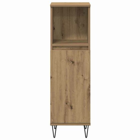 Badkamermeubelset met plank 3 pcs Artisan Eiken Bewerkt hout