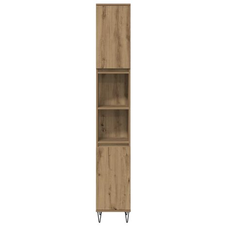 Badkamermeubelset met plank 3 pcs Artisan Eiken Bewerkt hout