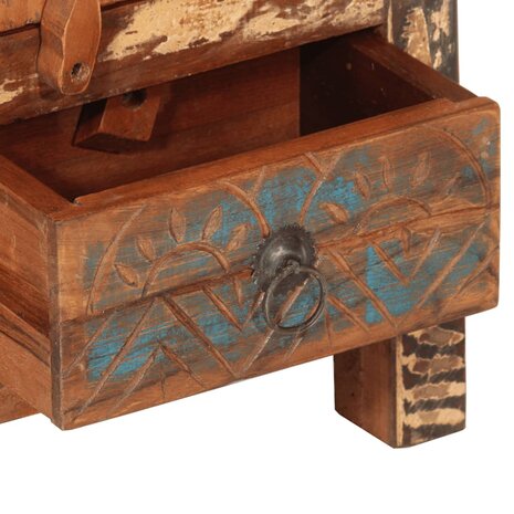 4-delige Badkamermeubelset massief hergebruikt hout