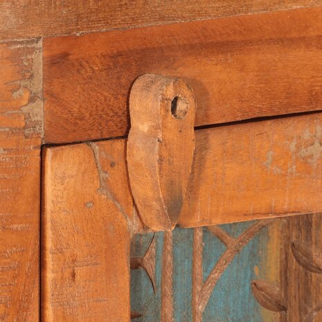 4-delige Badkamermeubelset massief hergebruikt hout