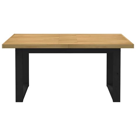 Eettafel NOAIN U-vormige poten 160x90x75 cm massief hout