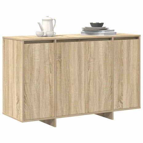 Dressoir Sonoma eiken 120 x 41 x 75 cm Bewerkt hout