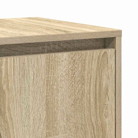 Dressoir Sonoma eiken 120 x 41 x 75 cm Bewerkt hout