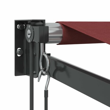 Luifel automatisch uittrekbaar 350x250 cm bordeauxrood