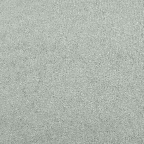 Bankje 110x74x84 cm fluweel lichtgrijs