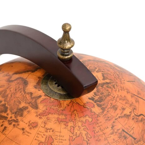 Globebar massief eucalyptushout bruin