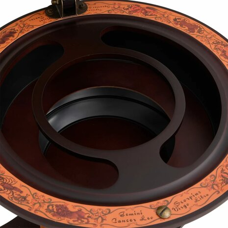 Globebar massief eucalyptushout bruin