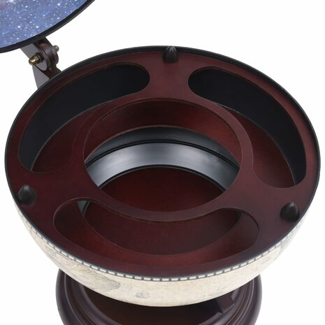 Globebar tafelmodel eucalyptushout groen