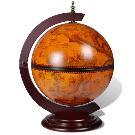 Globebar tafelmodel eucalyptushout
