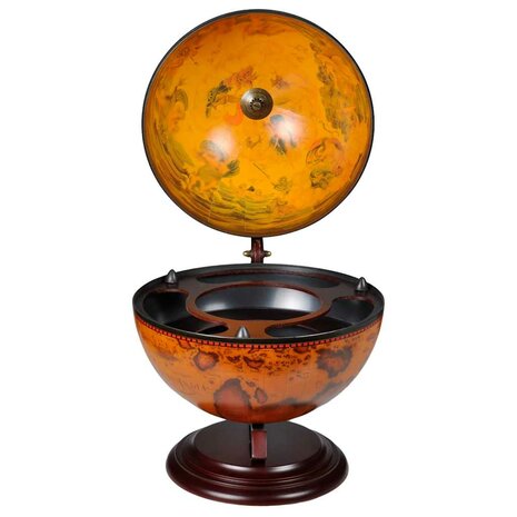 Globebar tafelmodel eucalyptushout