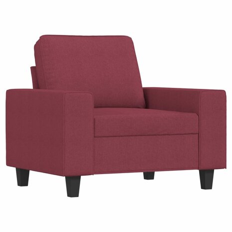 Fauteuil 60 cm stof wijnrood