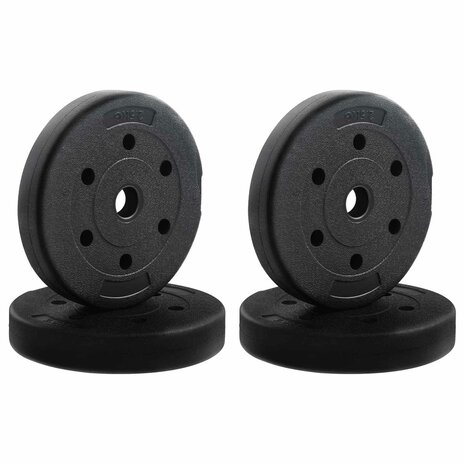 4-in-1 Halterset Zwart en Rood 121 x 19,5 x 19,5 cm