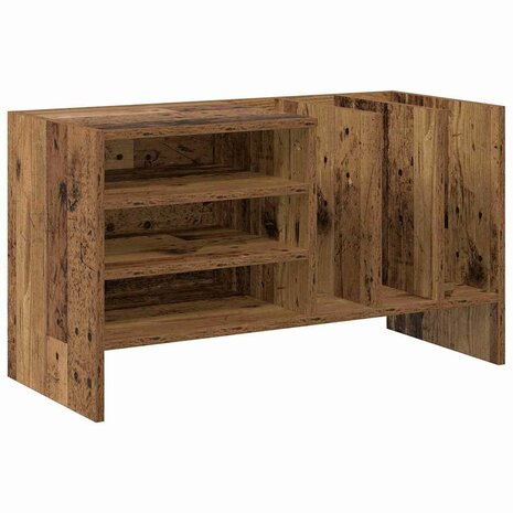Platenkast met plank Oudhout 78.5 x 35 x 45 cm Bewerkt hout