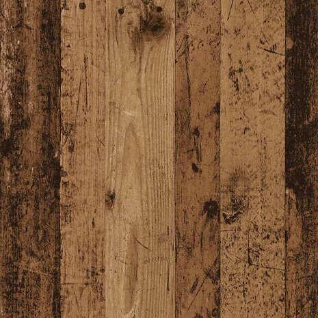 Platenkast met plank Oudhout 78.5 x 35 x 45 cm Bewerkt hout