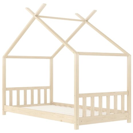 Kinderbedframe massief grenenhout 80x160 cm